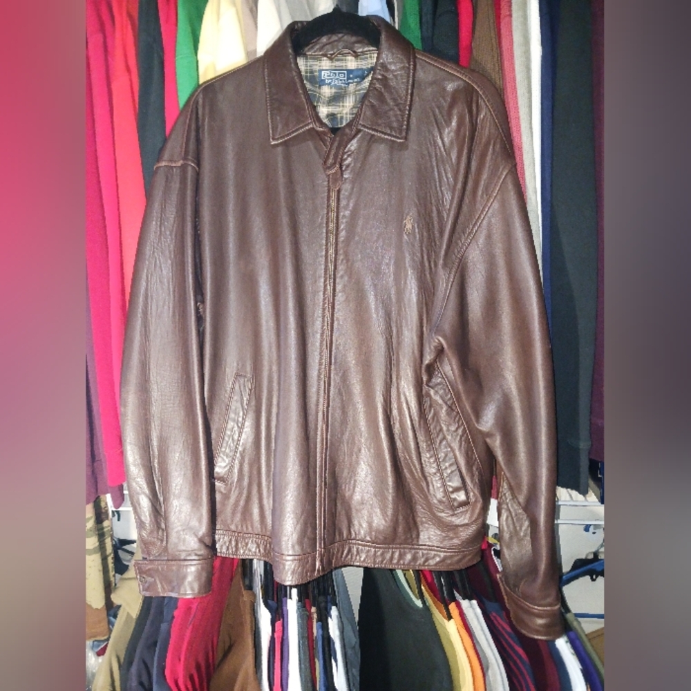 Mens Polo Ralph Lauren Leather Jacket